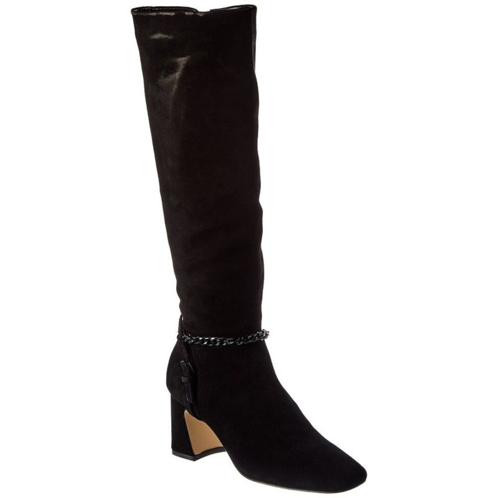 Sanctuary Electric Tall Suede Boot, Black